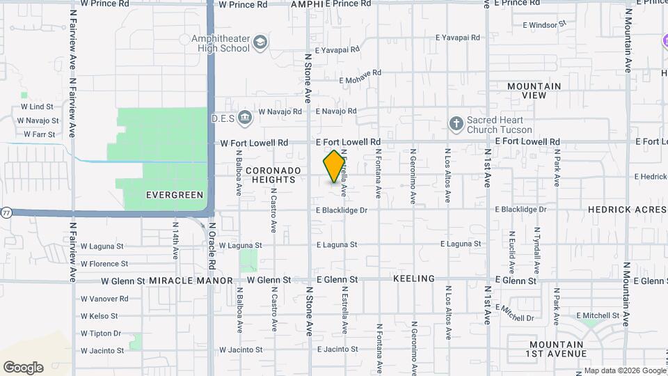 3041 N Estrella Ave Map and Location Details