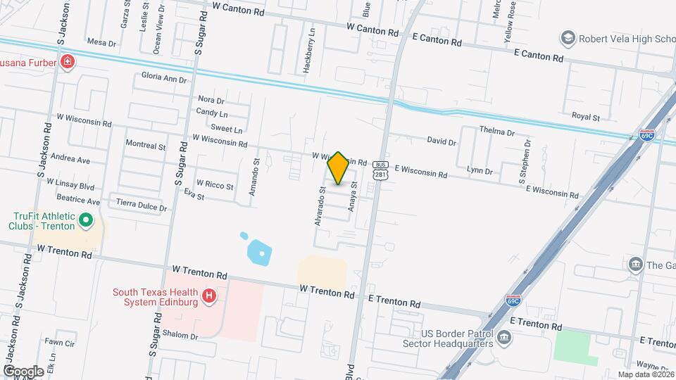 323 Cavazos St Map and Location Details