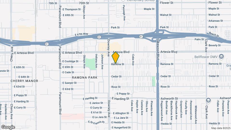 8526-8534 1/2 Ramona St Map and Location Details