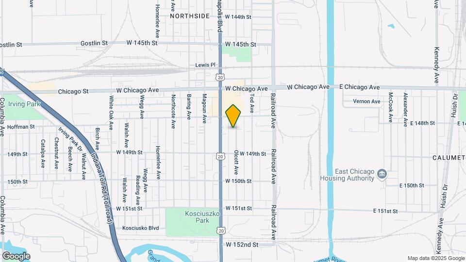 4826 Olcott Ave Map and Location Details