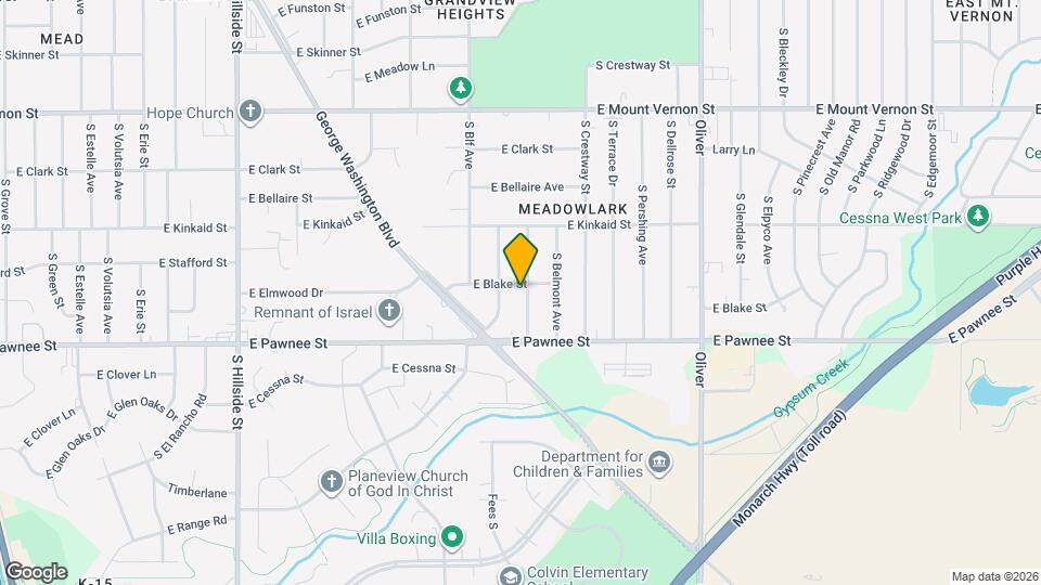 2307 S Broadview St Map and Location Details