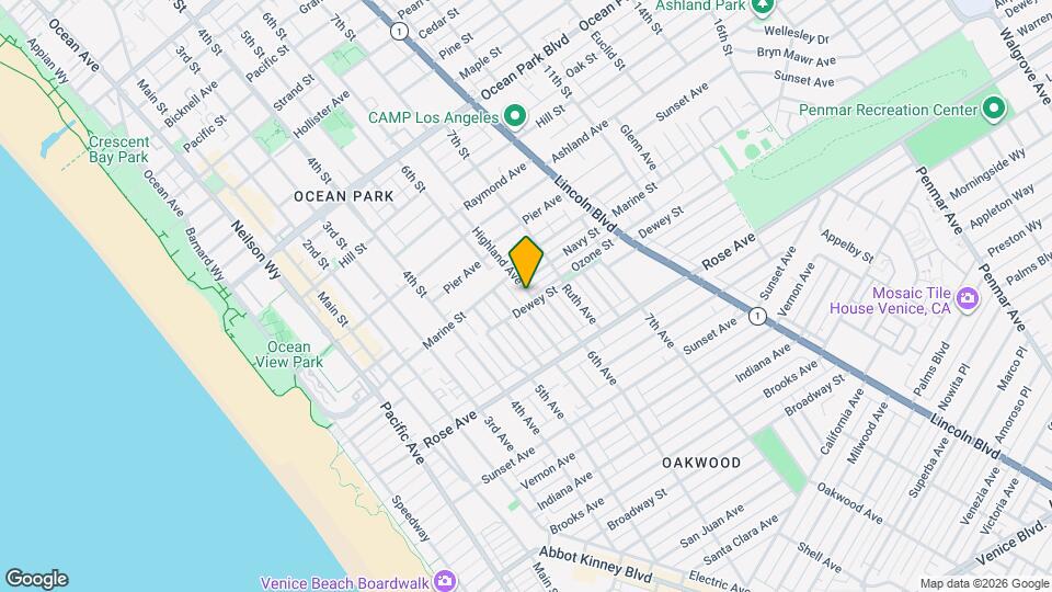 3124 Highland Ave Map and Location Details