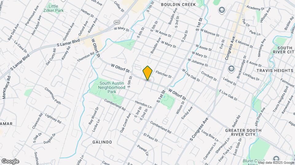 807 W Oltorf St Map and Location Details