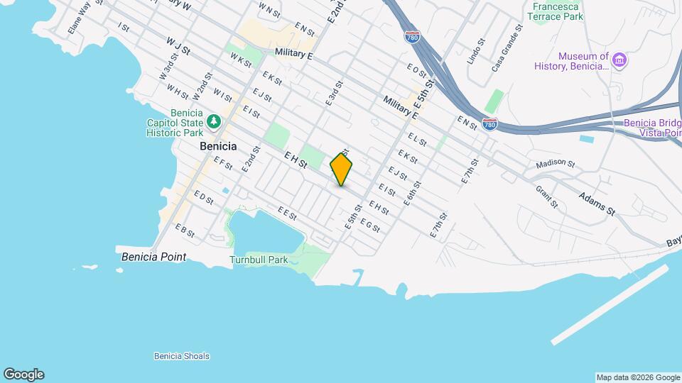 438 E H St Map and Location Details