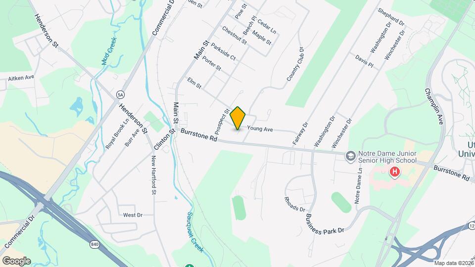 44 Young Ave Map and Location Details