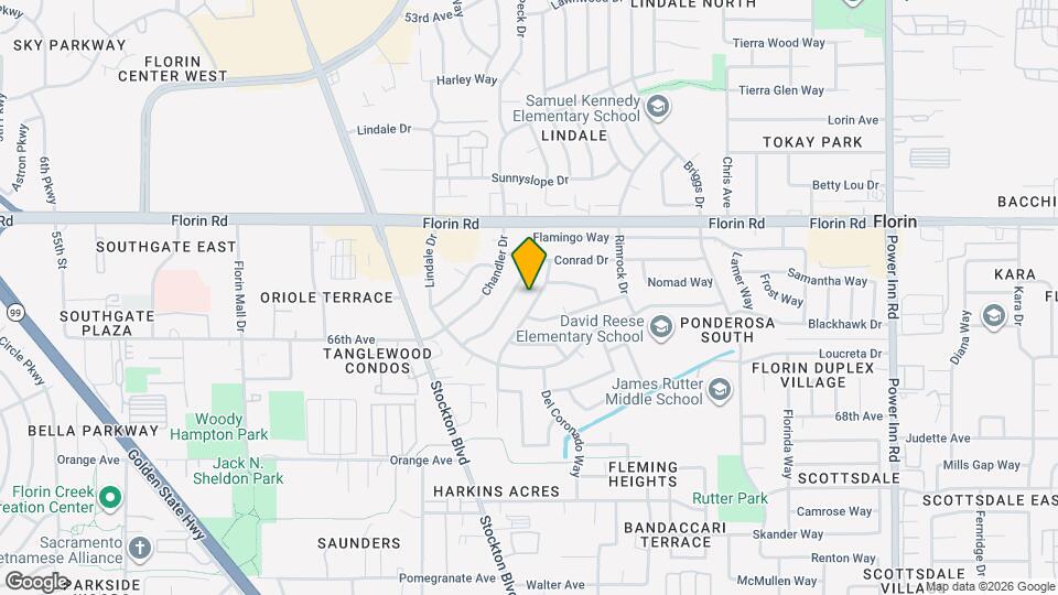 7220 Del Prado Way Map and Location Details