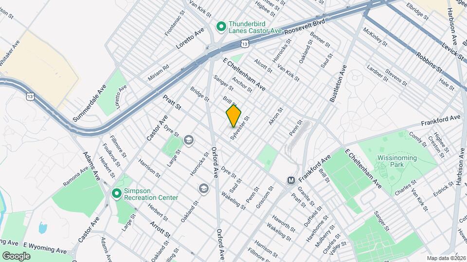 5240 Sylvester St Map and Location Details