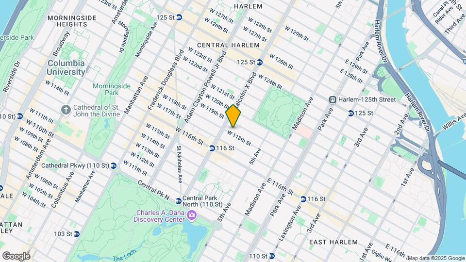 75 W 118th St Map and Location Details