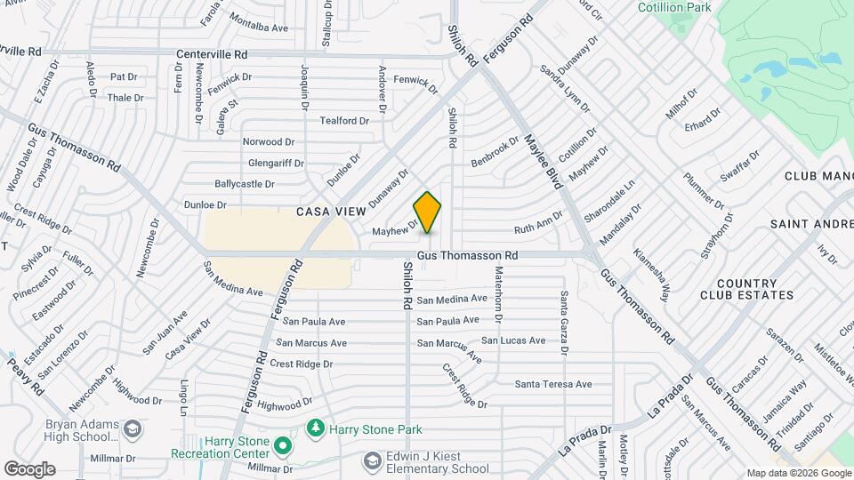 10317 Andover Dr Map and Location Details