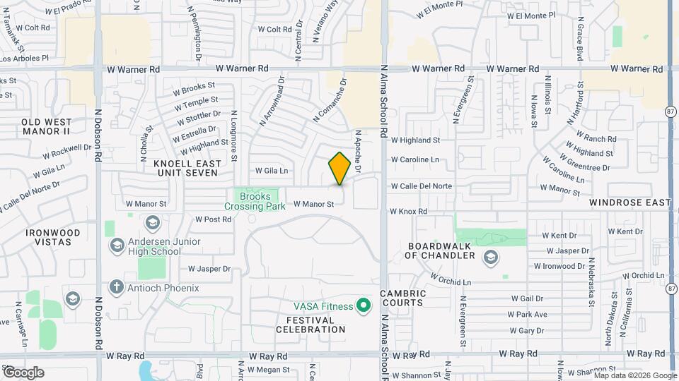 1524 N Apache Dr Map and Location Details