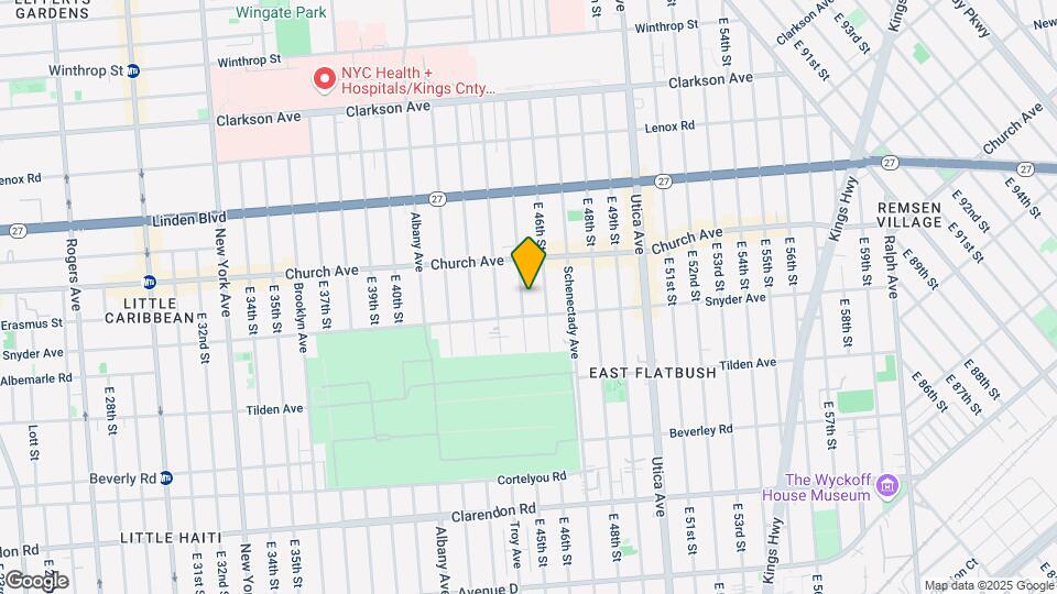 463 E 45th St Map and Location Details
