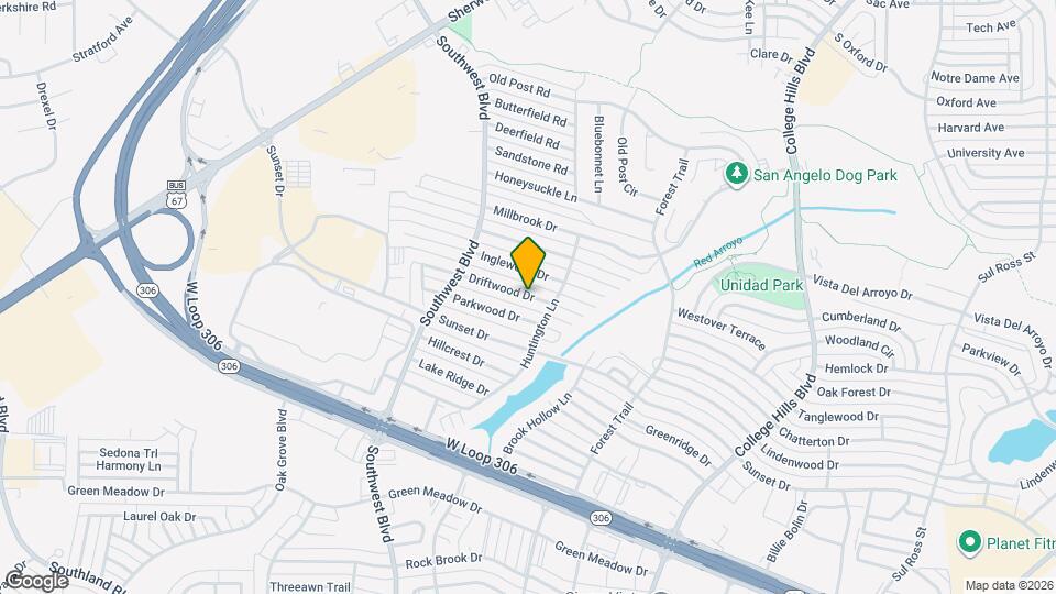 3811 Driftwood Dr Map and Location Details