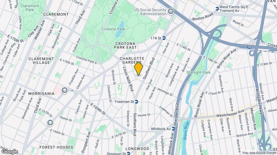 Minford Gardens Mapa y Detalles de la Ubicación