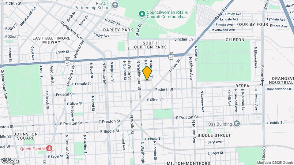 2021 E Lanvale St Map and Location Details
