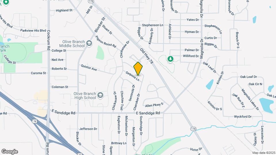 9898 Sequoia Ln Map and Location Details