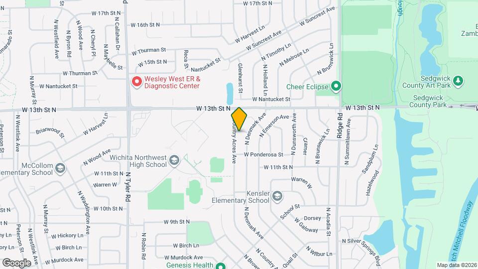 1256 N Country Acres Ave Map and Location Details