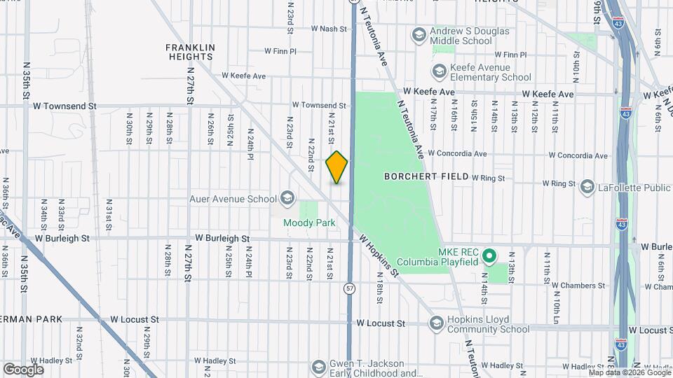 3220 N 21st St, Unit Upper Map and Location Details