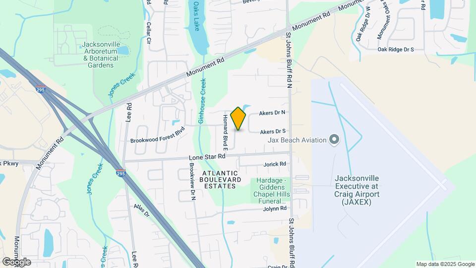 1157 Brookwood Bluff Rd E Map and Location Details