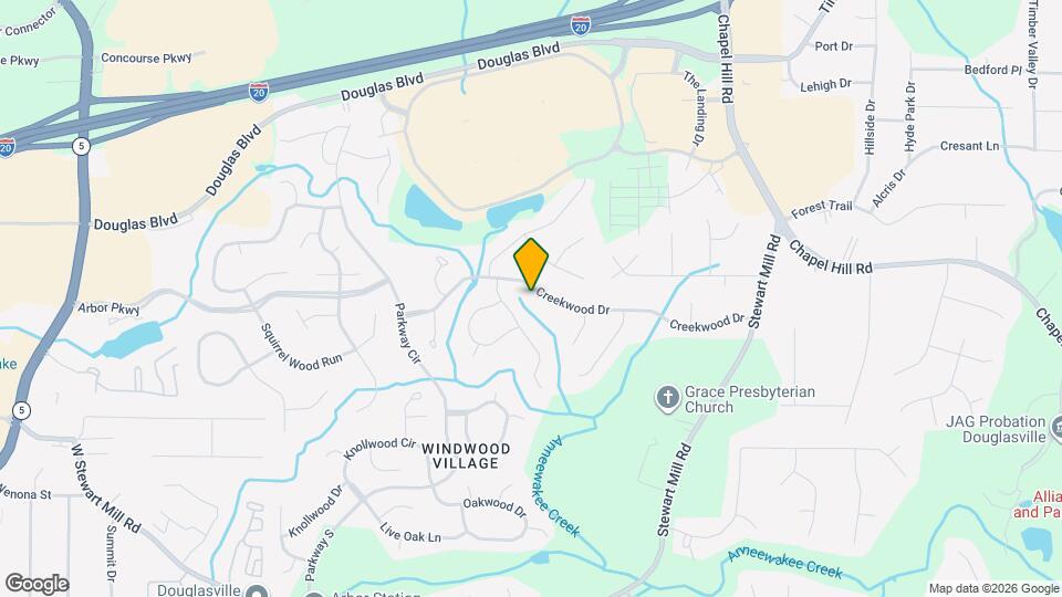 6824 Creekwood Dr Map and Location Details