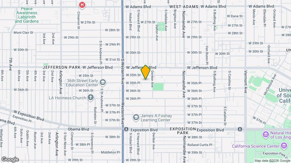 1587 W 35th Pl Map and Location Details