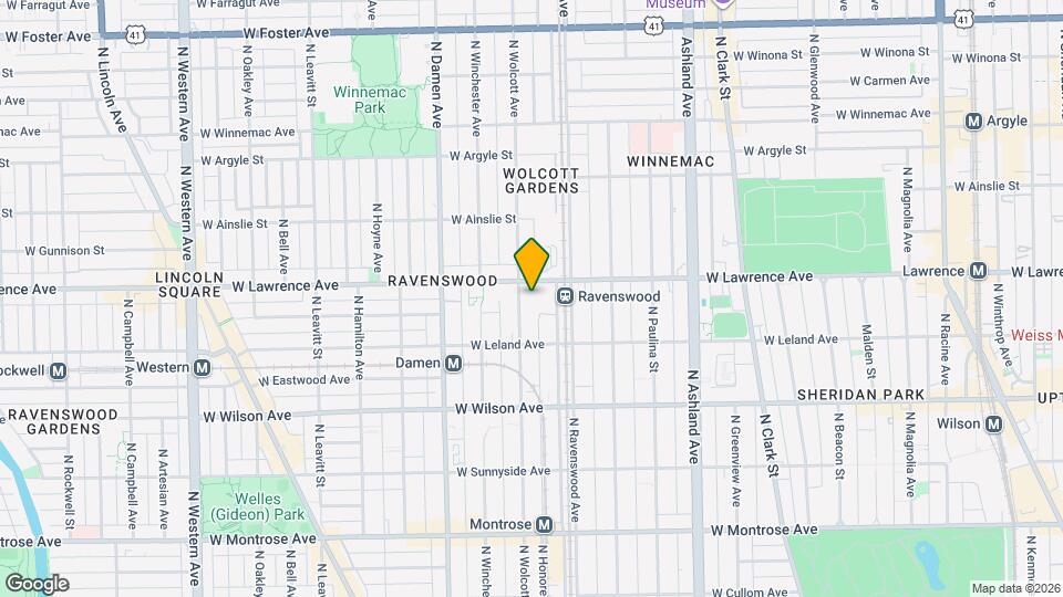 4743 N Wolcott Ave Mapa y Detalles de la Ubicación