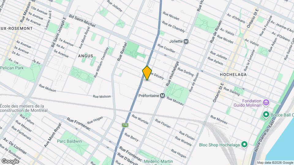 2690 Préfontaine Map and Location Details