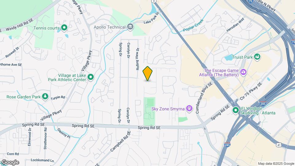 1302 Brookview Ln Map and Location Details