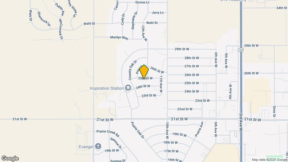 1249 25th St W Map and Location Details