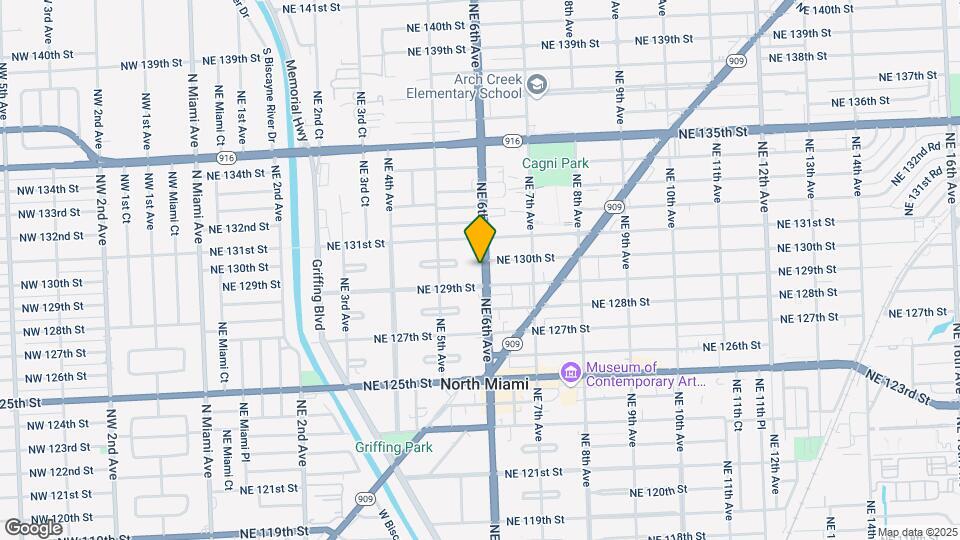12910 NE 6th Ave Mapa y Detalles de la Ubicación