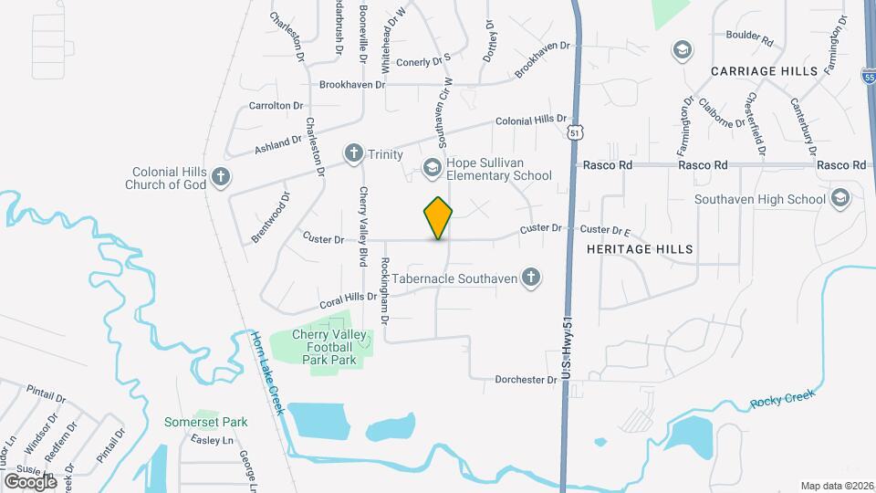 1827 Custer Dr Map and Location Details