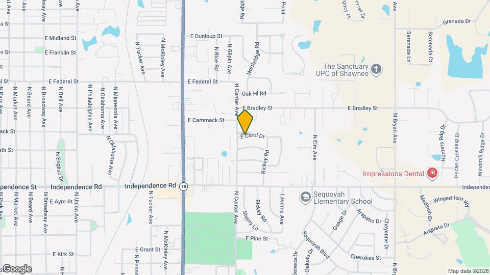 1207 E Carol Dr Map and Location Details