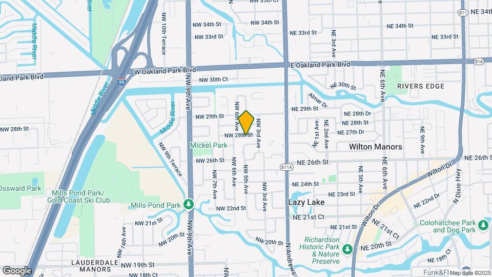 408 NW 28th St Map and Location Details