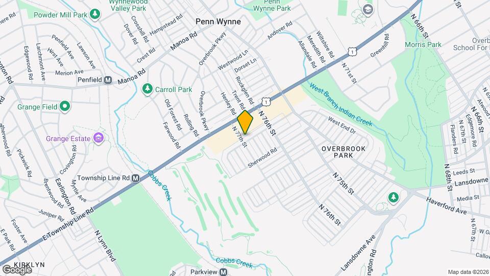 7675 Overbrook Ave Map and Location Details