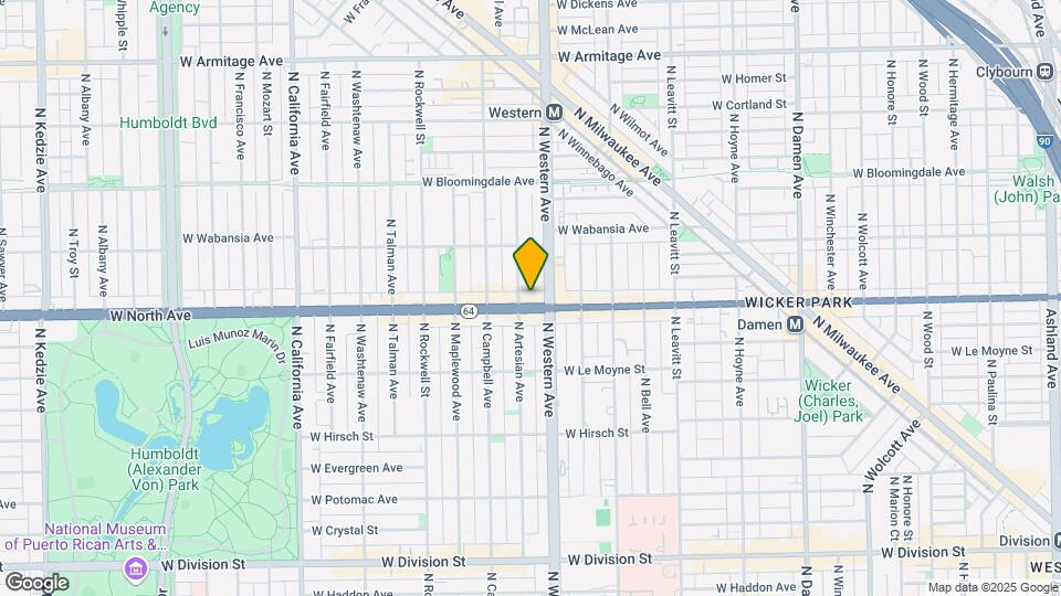 2418 W North Ave Map and Location Details