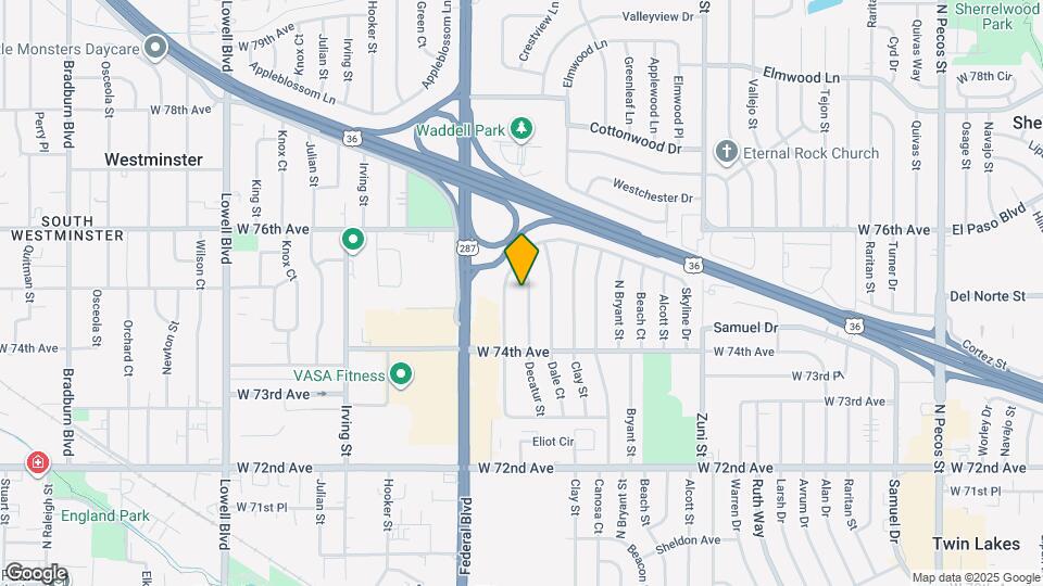 7501 Decatur St Map and Location Details