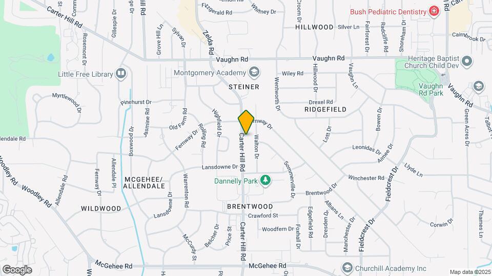 3333 Carter Hill Rd Map and Location Details