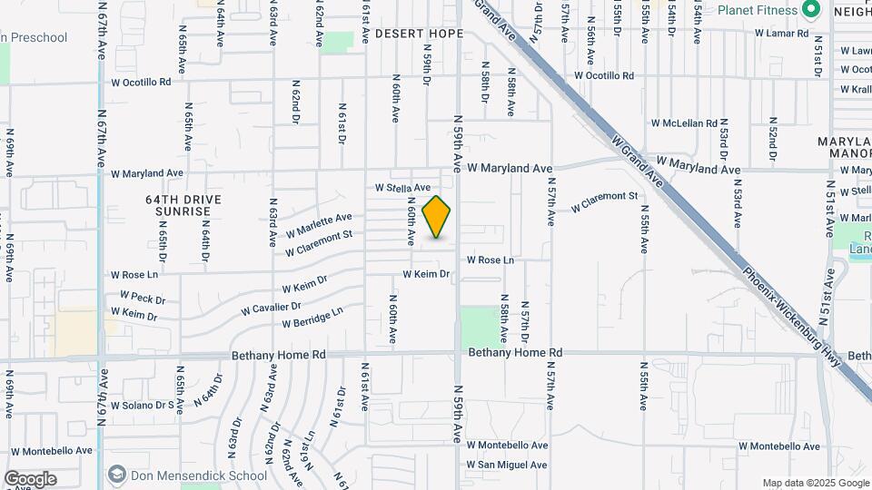 5926 W Rose Ln Map and Location Details