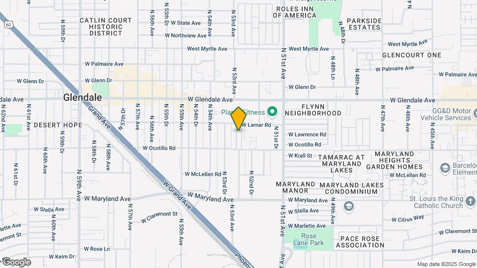 6727 N 53rd Ave Mapa y Detalles de la Ubicación