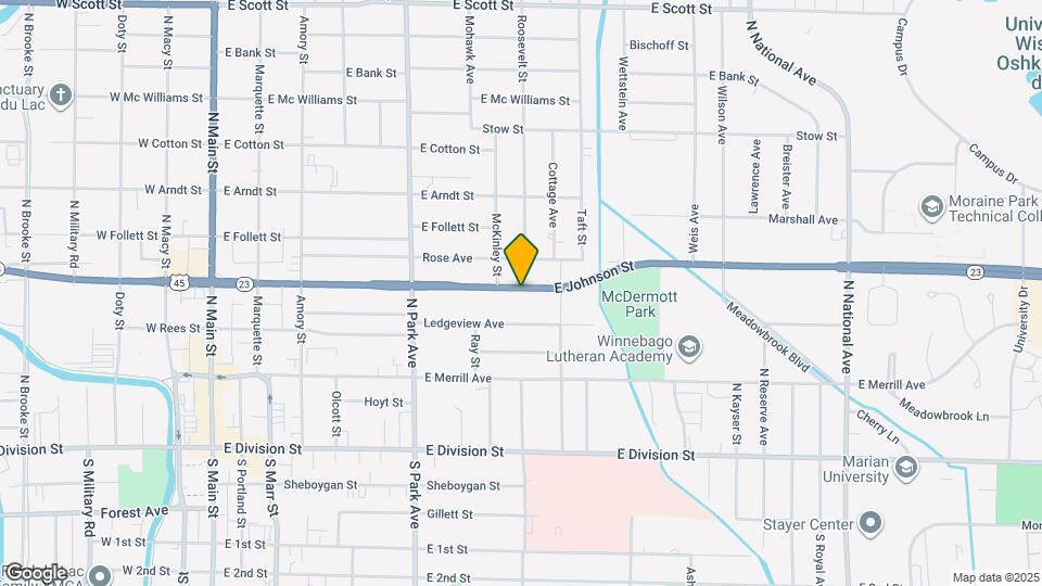 318 E Johnson St Map and Location Details