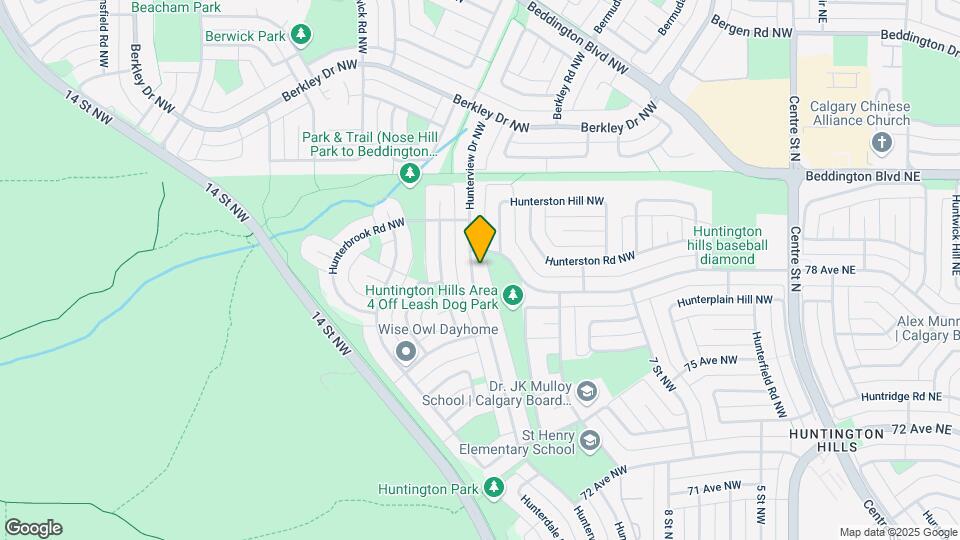 7812 Hunterview Dr NW Map and Location Details