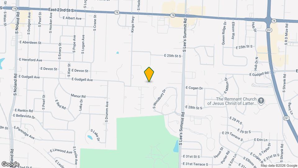 1146 E Gudgell Ave Mapa y Detalles de la Ubicación