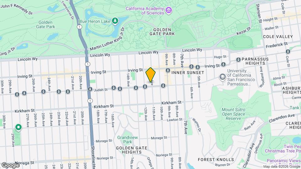 608 Judah St Map and Location Details