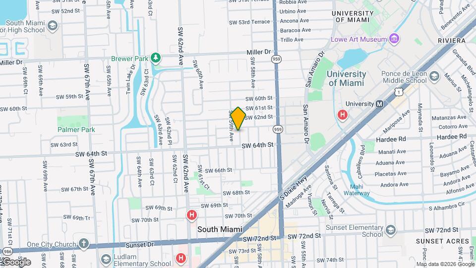 6260 SW 58th Pl Map and Location Details