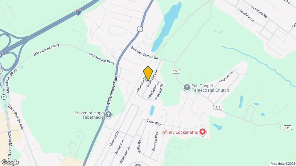 206 Cashmere Dr Map and Location Details