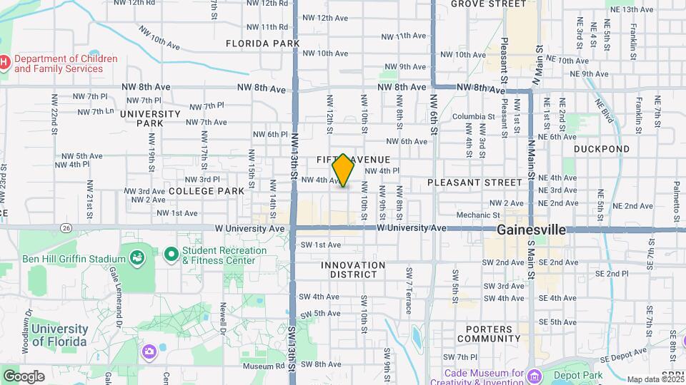 1104 NW 3rd Ave Map and Location Details