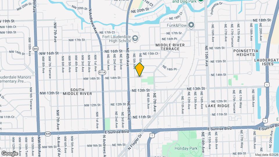 1345 NE 5th Terrace Map and Location Details