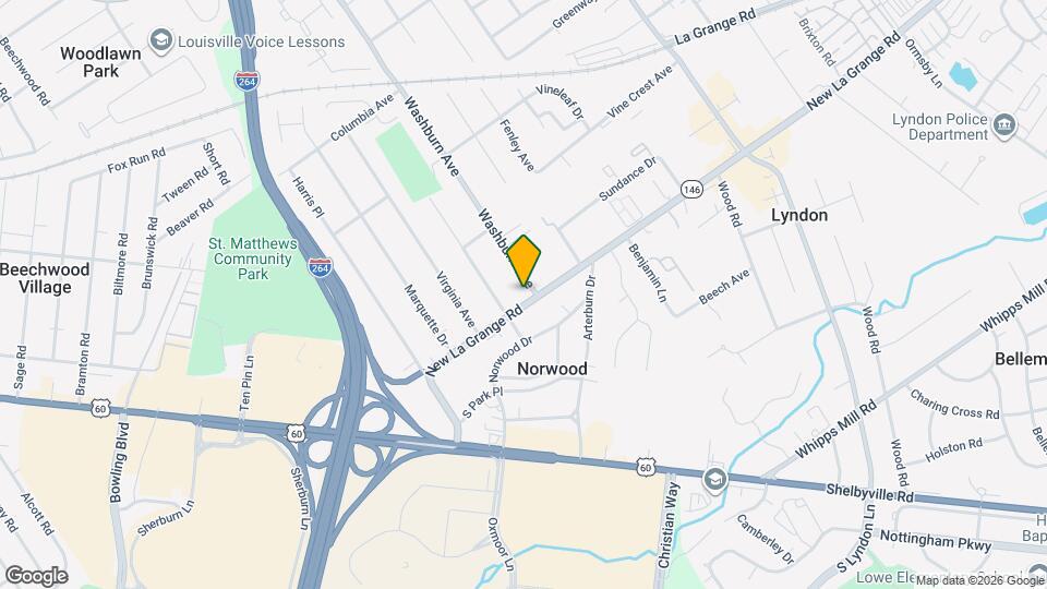 7605 New La Grange Rd Map and Location Details