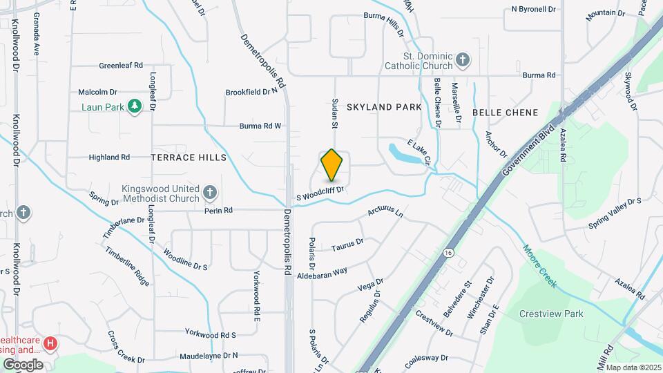 4212 S Woodcliff Dr Map and Location Details