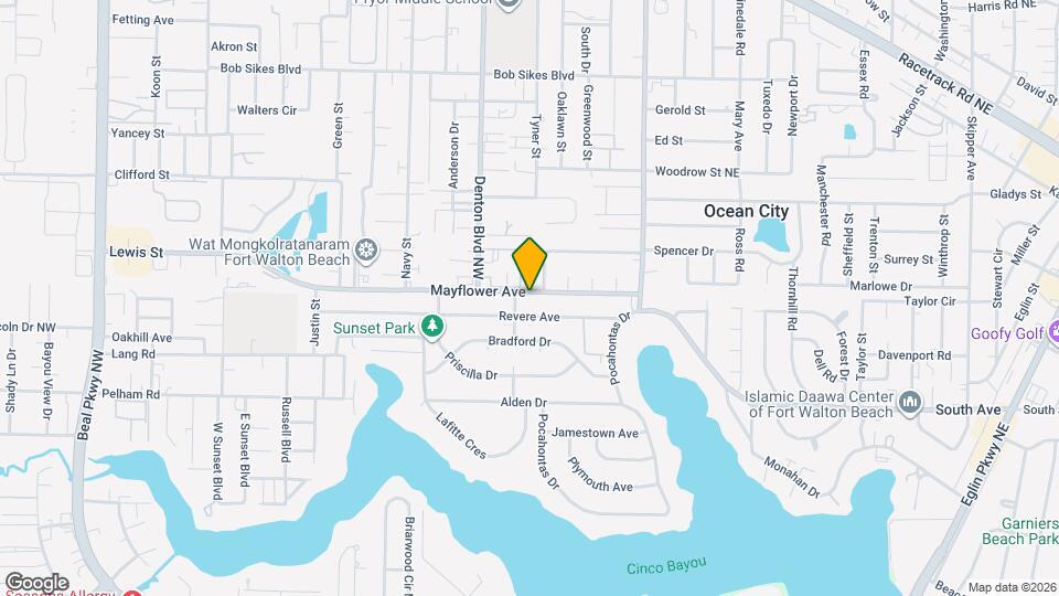 632 Mayflower Ave Map and Location Details