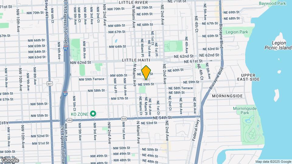 71 NE 59th St Map and Location Details
